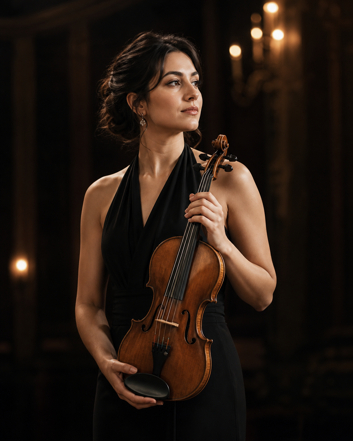 Léonie Hart performing with orchestra
